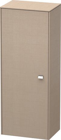 Semi-tall cabinet Individual, BR1341L1075 Hinge position: Left, Linen Matt, Decor, Handle Chrome