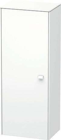 Semi-tall cabinet Individual, BR1341L1818 Hinge position: Left, White Matt, Decor, Handle White