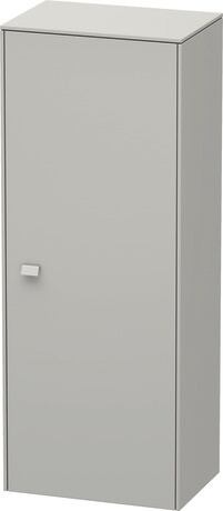 Semi-tall cabinet Individual, BR1341R0707 Hinge position: Right, Concrete grey Matt, Decor, Handle Concrete grey