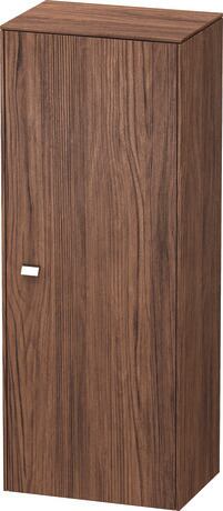 Semi-tall cabinet Individual, BR1341R1021 Hinge position: Right, Walnut dark Matt, Decor, Handle Chrome