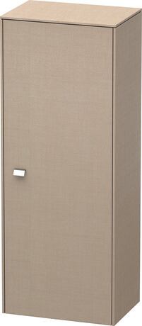 Semi-tall cabinet Individual, BR1341R1075 Hinge position: Right, Linen Matt, Decor, Handle Chrome