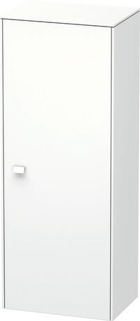 Semi-tall cabinet Individual, BR1341R1818 Hinge position: Right, White Matt, Decor, Handle White