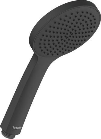 Hand shower 1jet, UV0650013046 Black Matt, Ø 110 mm, Flow rate (3 bar): 19,5 l/min