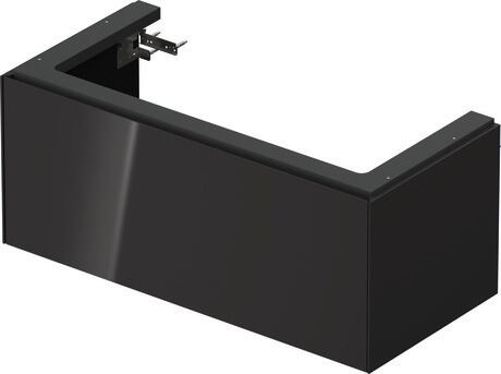 Vanity unit wall-mounted, WT42420H1H1 Graphite High Gloss, Lacquer