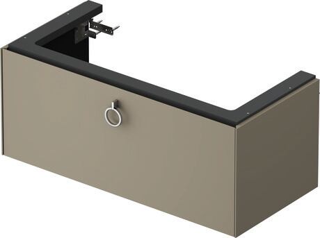 Vanity unit wall-mounted, WT425209292 Stone grey Satin Matt, Lacquer