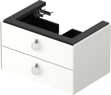 Vanity unit wall-mounted, WT435103636 White Satin Matt, Lacquer