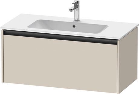 Vanity unit wall-mounted, K25064083830000 taupe Super Matt, Decor