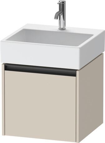 Vanity unit wall-mounted, K25074083830000 taupe Super Matt, Decor