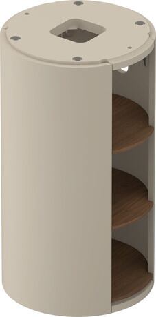 Vanity unit floorstanding, WT423907760 taupe Satin Matt, Lacquer