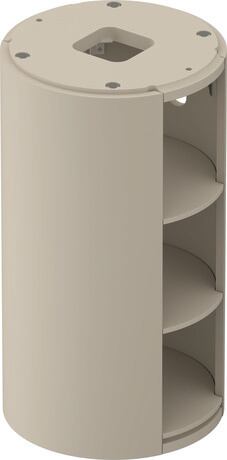 Vanity unit floorstanding, WT423906060 taupe Satin Matt, Lacquer