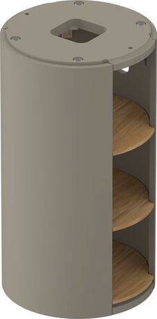 Vanity unit floorstanding, WT42390H592 Stone grey Satin Matt, Lacquer