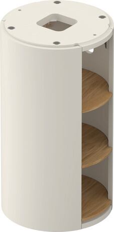 Vanity unit floorstanding, WT42390H539 Nordic white Satin Matt, Lacquer