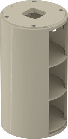 Vanity unit floorstanding, WT42390H3H3 taupe High Gloss, Lacquer