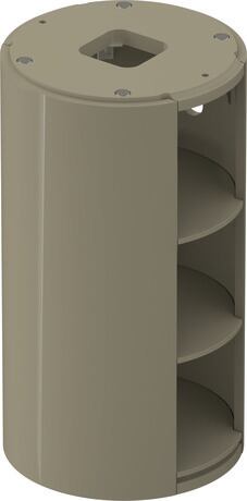 Vanity unit floorstanding, WT42390H2H2 Stone grey High Gloss, Lacquer