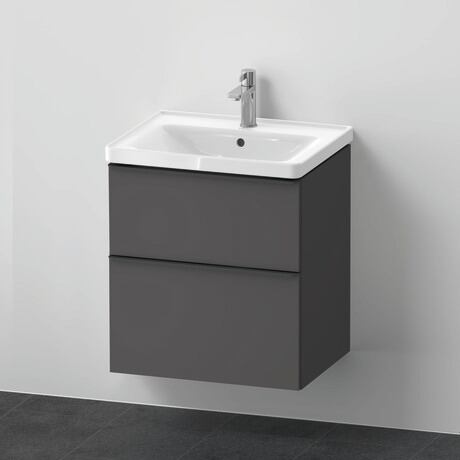 Furniture washbasin with vanity unit, DE0147049490000 Graphite Matt, Decor