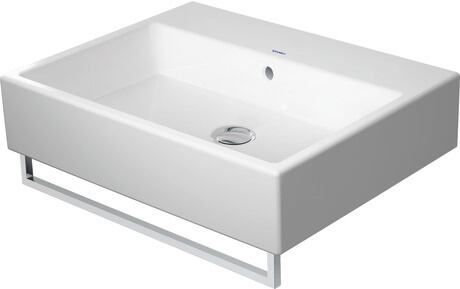 Washbasin, 2350600028 White High Gloss, Number of washing areas: 1 Middle, Overflow: Yes, grounded