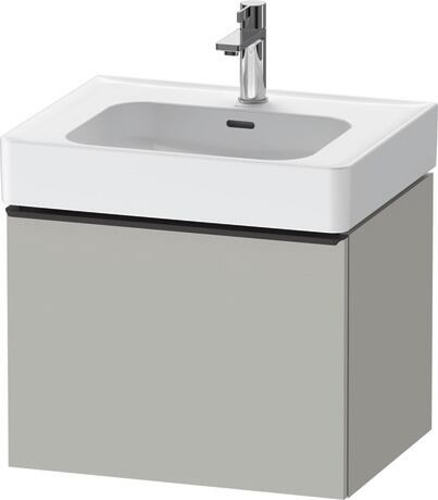 Vanity unit wall-mounted, DE42760BD070000 Concrete grey Matt, Decor, Handle Diamond black