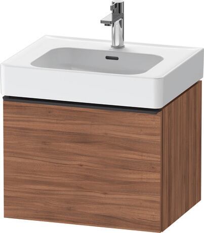 Vanity unit wall-mounted, DE42760BD790000 Walnut Matt, Decor, Handle Diamond black