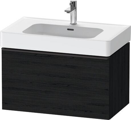 Vanity unit wall-mounted, DE42770BD160000 Black oak Matt, Decor, Handle Diamond black