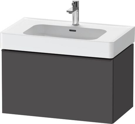 Vanity unit wall-mounted, DE42770BD490000 Graphite Matt, Decor, Handle Diamond black