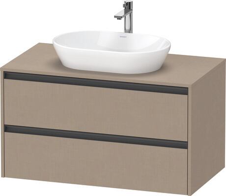 Console vanity unit wall-mounted, K24896075750000 Linen Matt, Decor