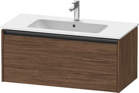 Vanity unit wall-mounted, K25064021210000 Walnut dark Matt, Decor