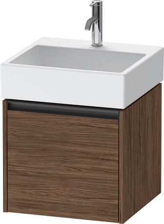 Vanity unit wall-mounted, K25074021210000 Walnut dark Matt, Decor