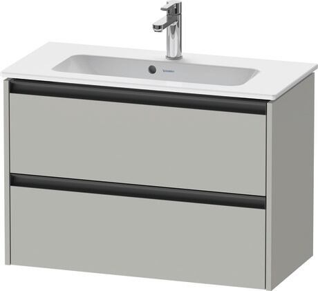 Vanity unit wall-mounted, K25256007070000 Concrete grey Matt, Decor