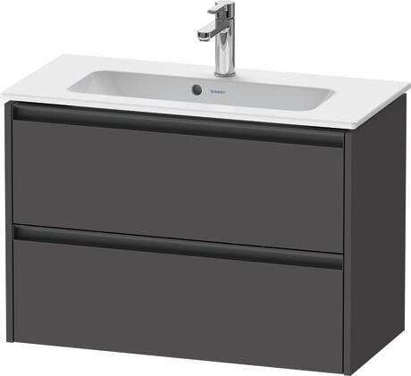 Vanity unit wall-mounted, K25256049490000 Graphite Matt, Decor