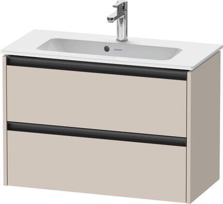 Vanity unit wall-mounted, K25256091910000 taupe Matt, Decor