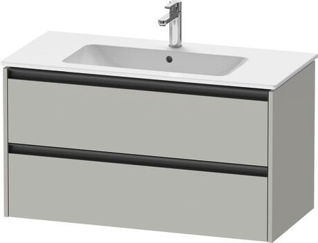 Vanity unit wall-mounted, K25264007070000 Concrete grey Matt, Decor