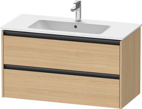 Vanity unit wall-mounted, K25264030300000 Natural oak Matt, Decor