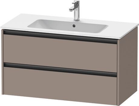 Vanity unit wall-mounted, K25264043430000 Basalte Matt, Decor