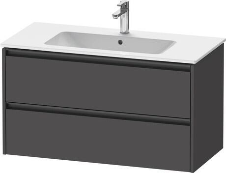 Vanity unit wall-mounted, K25264049490000 Graphite Matt, Decor