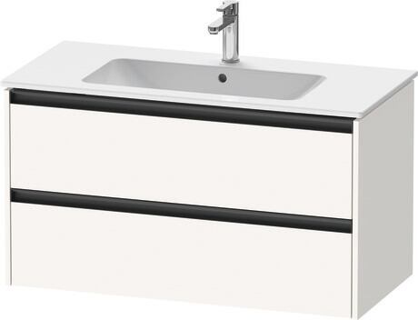 Vanity unit wall-mounted, K25264084840000 White Super Matt, Decor