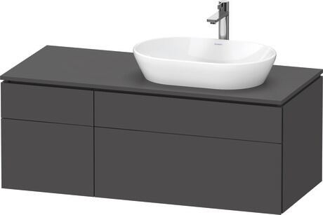 Console vanity unit wall-mounted, LC4874049490000 Graphite Matt, Decor