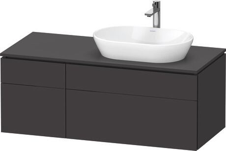 Console vanity unit wall-mounted, LC4874080800000 Graphite Super Matt, Decor