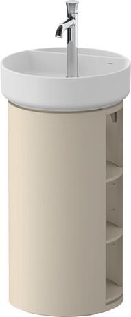 Vanity unit floorstanding, WT4244060600000 taupe Satin Matt, Lacquer