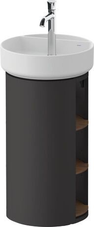 Vanity unit floorstanding, WT4244077580000 Graphite Satin Matt, Lacquer