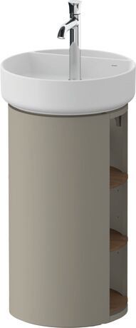 Vanity unit floorstanding, WT4244077920000 Stone grey Satin Matt, Lacquer