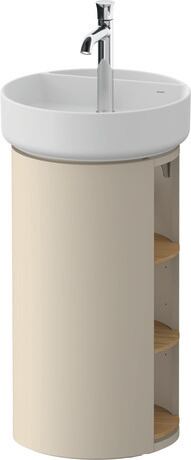 Vanity unit floorstanding, WT42440H5600000 taupe Satin Matt, Lacquer