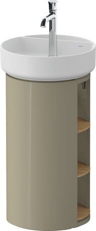 Vanity unit floorstanding, WT42440H5H20000 Stone grey High Gloss, Lacquer