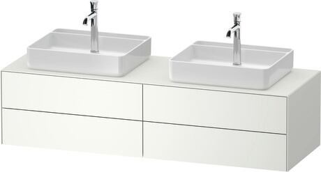 Console vanity unit wall-mounted, WT4868B36367010 White Satin Matt, Lacquer, Interior lighting: Integrated