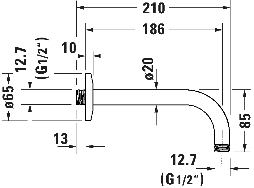 Shower arms, UV0670027