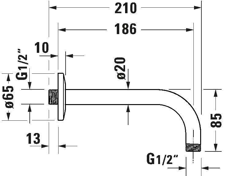 Shower arms, UV0670027