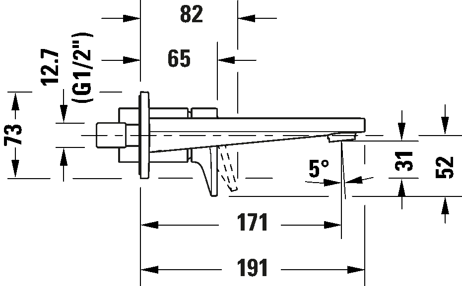 Single lever basin mixer, TU1070004