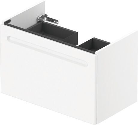 Vanity unit wall-mounted, N14383018180000 Front: White Matt, film, Corpus: White Matt, Decor