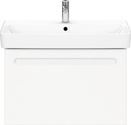 Vanity unit wall-mounted, N14383018180000 Front: White Matt, film, Corpus: White Matt, Decor