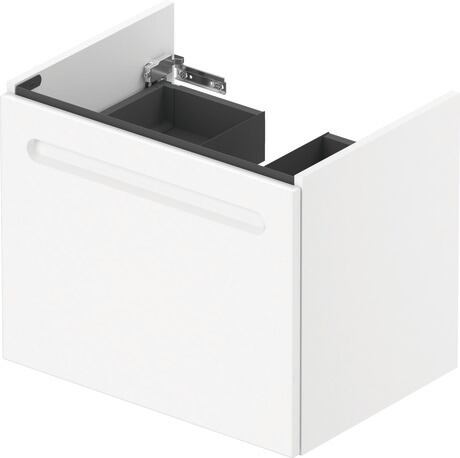 Vanity unit wall-mounted, N14382018180000 Front: White Matt, film, Corpus: White Matt, Decor