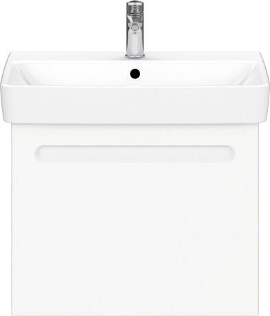 Vanity unit wall-mounted, N14382018180000 Front: White Matt, film, Corpus: White Matt, Decor